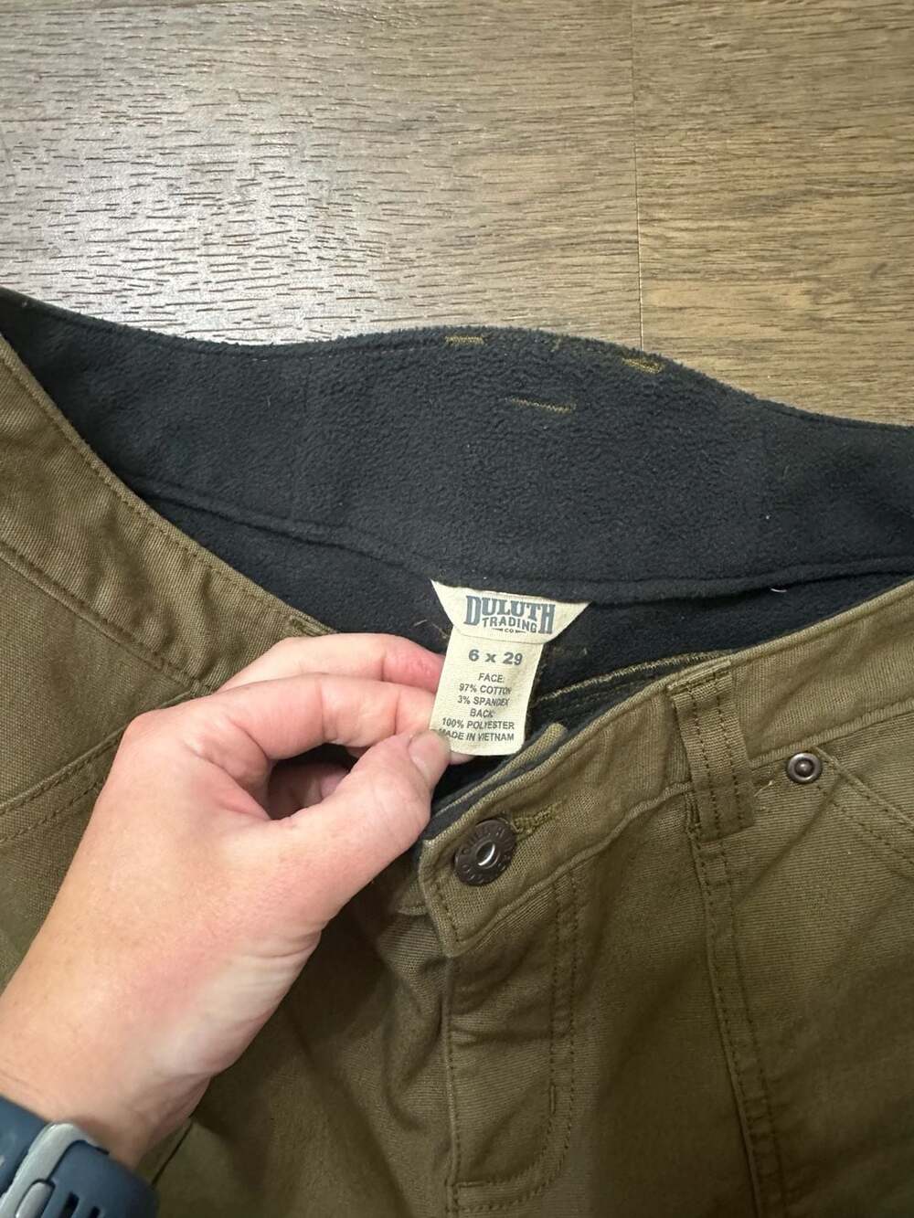 Duluth Flex Fire Hose Cargo Pants Womens 6x29 (27x29) Brown Relaxed Work - Picture 3 of 10